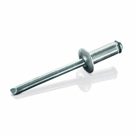 Blind Rivet, Dome Head, 5/32 In Dia., Aluminum Body, 500 PK